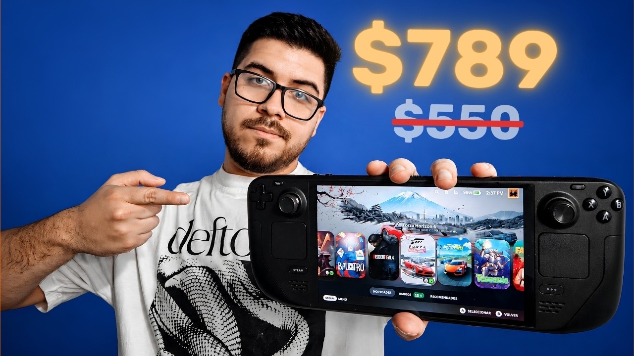 Thumbnail of Pablo's YouTube video: 4 months using the Steam Deck OLED in 2026